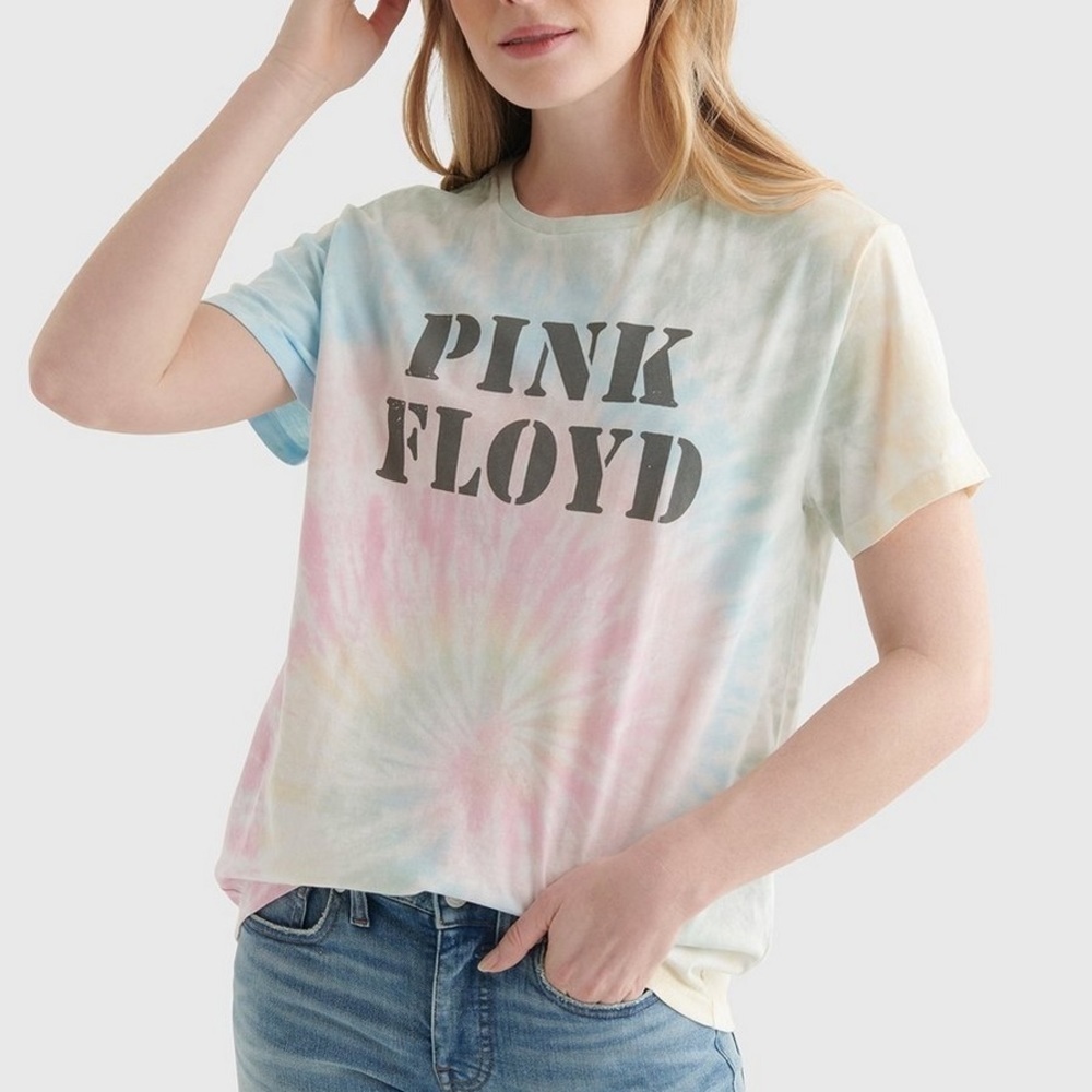 Lucky Brand New With Tags Tie Dye Pink Floyd Graphic Boyfriend Size XS